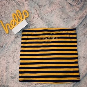 Stripped Tube Top “NOWHERE U.S.A”